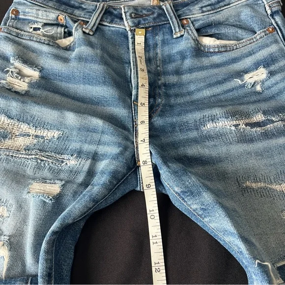 Men’s American Eagle Outfitters Airflex Slim Fit Blue Jeans 29x34 some flaws - Picture 7 of 11